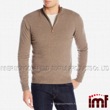 Men's 100% Cashmere Quarter-Zip Sweater